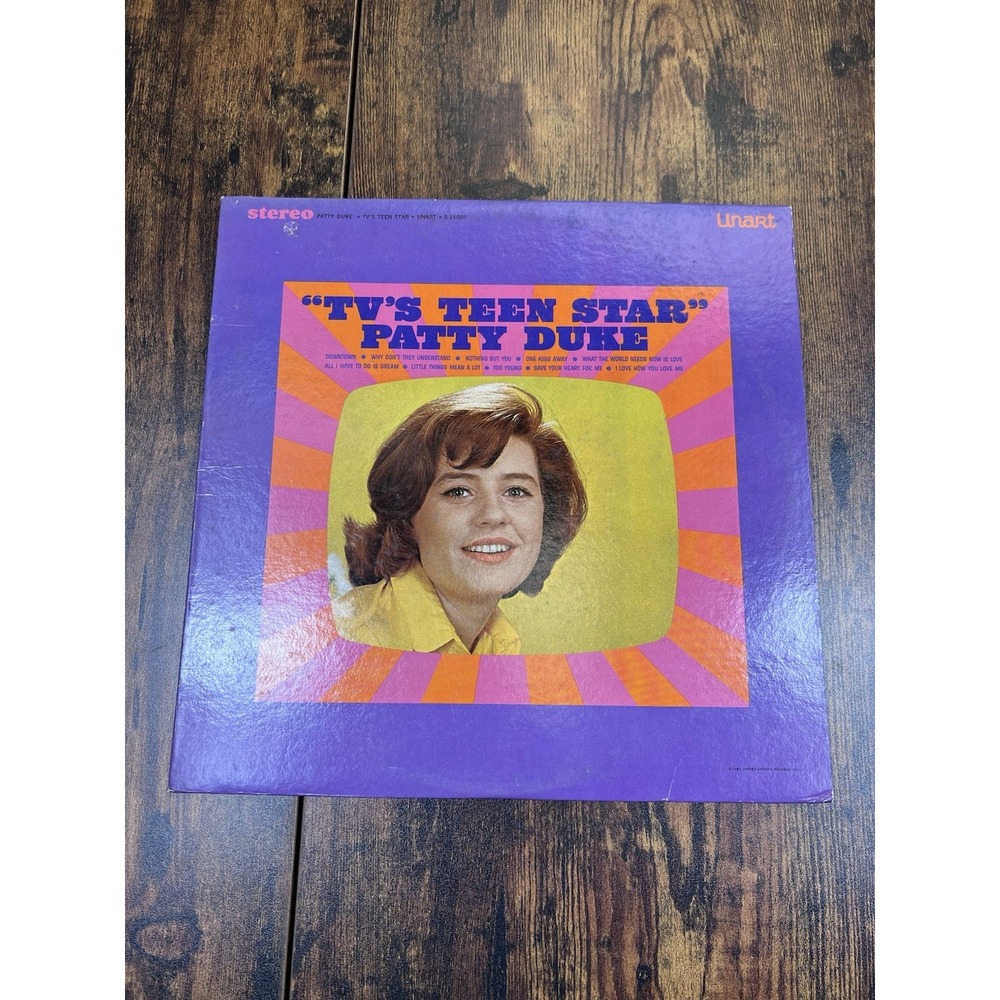 Vintage Patty Duke Vinyl LP TV's Teen Star Pop Vocal Stereo Unart 1967